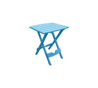Adams Manufacturing Quik Fold Mesa auxiliar para patio, resina, azul