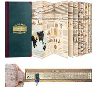 Adams Map of History Book, Adams Time Chart 3.0 Map of History Poster (1PC) | Foldout History Timeline, Biblical & World History, Chronological Study, Homeschool & Classroom Reference