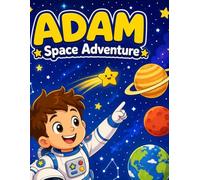 Adam's Space Adventure :Coloring and learning Book: Space Activity and Coloring Book for Kids Ages 2-5