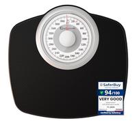 Adamson A25W - Báscula de baño analógica - NUEVO - Hasta 180 kg - Números grandes y base antideslizante - Balanzas para baño de alta precisión - 20 años de garantía - Para casa, dormitorio, baño