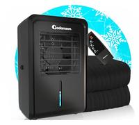 Adamson B10 Bed Cooling System - Twin 190x100cm - Algodón Colchón Refrescante para Sudores Nocturnos - Enfriador de Cama con Agua Ideal - 5 Años de Protección - Negro Medianoche