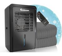Adamson B10 Sistema de Enfriamiento para Cama - Twin 190x100 cm - 100% Algodón Cubierta Refrigerante para Sudor Nocturno - Colchón Enfriador de Agua Perfecto para Dormidores con Calor - Negro
