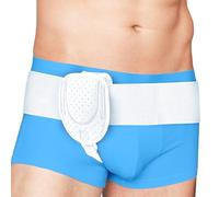 Adamson H2 Cinturón de Hernia para Hombre - Cinturón Ajustable para Hernia Inguinal Lateral - Ajuste Universal Discreto y Soporte Cómodo - Compresión de Ingle con Correa de Cintura Ajustable - Blanco