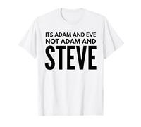 Adán y Eva, no Adán y Steve Camiseta
