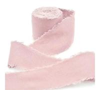 ADAOQIN Cinta de Lino y algodón con Borde Deshilachado Rasgada a Mano de 4 cm x 5 m para Envolver Regalos, Invitaciones de Boda y Decoraciones