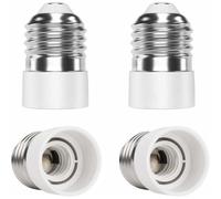 Adapta tus luces con facilidad: Adaptador convertidor de casquillo de bombilla E27 a E14 de primera calidad, material PBT ignífugo que ofrece una