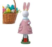 Adaptable Placement: This rabbit figurine features a versatile design that allows it to stand alone while complementing decor in spaces like entryways and study rooms, offering flexibility for multipl