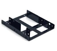 CoolBox Adaptador Bahía Interno de 3.5" a 2x 2.5" Negro