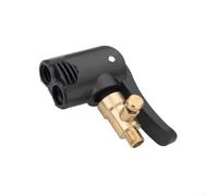 Adaptador 2 en 1 de bomba de aire para vehículos que se convierte en cabezal de sujeción de aire para automóviles y motocicletas, compatible con inflado de neumáticos y liberación de aire (A