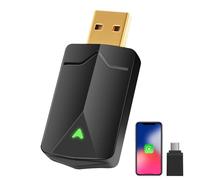 Adaptador 2 en 1 Wireless CarPlay & Android Auto - Dongle USB para iPhone y Android/Carplay, Plug & Play, Compatible con iOS 10+ und An-Droid 11+