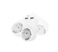Adaptador 230V con 2 Puertos USB, rotación 360º, Ideal para Cargar múltiples Dispositivos en Espacios reducidos.