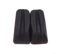 Adaptador 2Pcs para la absorción de choque de goma de la aptitud y el rendimiento de amortiguación del sonido (negro)