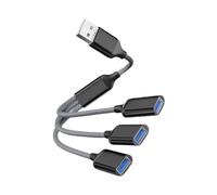Adaptador 3 en 1 USB 2.0 OTG USB macho a 3 2.0 hembra OTG Cable de extensión HUB Cable de datos Adaptador de corriente para PC Hub