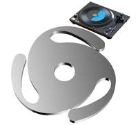 Adaptador 45 para tocadiscos, inserto de aluminio ligero y estable, insertos adaptadores de husillo de grabación, para entusiastas de la música en el hogar, cafetería, entusiastas de la música en