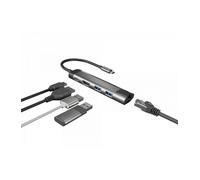 ADAPTADOR 5 IN 1 USB-C NATEC FOWLER GO 2X USB 3.0 HUB, HDMI 4K, USB-C PD