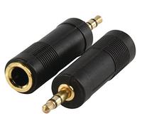 Adaptador 6,3 mm jack estéreo hembra a 3,5 mm estéreo macho