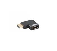 ADAPTADOR 8K LANBERG HDMI(M) A HDMI(H) ANGULO IZQUIERDA ALUMINIO PLATA