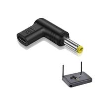 Adaptador a CC | Conector de 12 voltios y 90 Grados - Entrada Hembra Tipo C a DC 5.5x2.5mm 5.2x2.1mm 4.8x1.7mm 4.0x1.7mm 3.5x1.35mm 3.0x1.1mm Adaptador de Corriente
