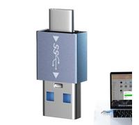 - Adaptador a USB - Hub con transferencia de alta velocidad de 100 Gdps, lector de tarjetas de memoria y lector de tarjetas de memoria para teléfono, tableta, jugador, ordenador portátil