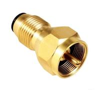 Adaptador ACME para Recarga Gas Butano 1 LB para latón Adaptador | Rosca ACME externa, compatible tanques 5-100 LB, para latón macizo, cierre presión, uso seguro