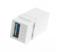 Adaptador acoplador de extensión Keystone hembra a hembra CY USB3.0A para cable USB de panel de pared