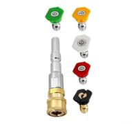 Adaptador Acople para rápido para nilfisk con 5 Boquillas para acero | Acople para rápido sin herramientas, 5 ángulos de spray, para acero inoxidable para durable, compatible para nilfisk Neptune
