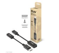 Adaptador Activo HDR - Club 3D - DisplayPort 1.4 a HDMI - 4K 120Hz - 8K 60Hz - Audio LPCM