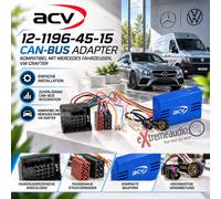 Adaptador ACV 12-1196-45-15 CAN-Bus compatible con vehículos Mercedes, VW Cra...