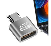 Adaptador - Adaptador de datos 480Mbps - Convertidor de alta velocidad para conexión de disco duro externo Tablet Smartphone Audio