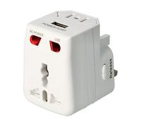 Adaptador - Adaptador Universal múltiple de Red con Puertos USB, Ideal para Cargar Varios Dispositivos simultáneamente, Compacto y fácil de Usar.
