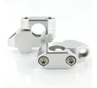 Adaptador Altura del Manillar Elevador De Manillar para Motocicleta para para ZRX1200R KLX140R/RF/RL KLX230 230SE/R/RS/S/SM KX65 Adaptador Abrazadera Montaje(Plata)