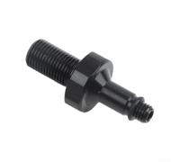 Adaptador Amortiguador Trasero Bicicleta 34mm 7075 Aluminio Negro | Tamaño total de 34 mm, rosca superior de 7,6 mm, rosca inferior de 5 mm, diseño ligero, herramienta mecánica esencial (negro)