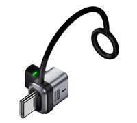 Adaptador angular de perfil bajo CY90 USB5.0 de 80 Gbps macho-hembra con cordón - 240 W, 16K/8K/5K, compatible con USB4.0, Thunderbolt3/4/5