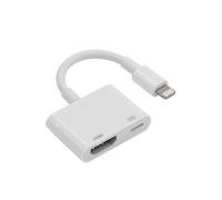 Adaptador Apple Lightning a HDMI, dongle de audio AV digital, cable de pantalla de sincronización 1080P para iPhone