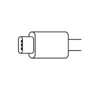 Cable usb tipo c a jack 3.5mm apple macho - hembra blanco