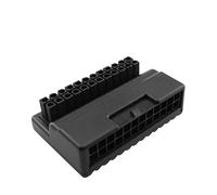 Adaptador ATX de 90 grados de 24 pines DGZZI en ángulo recto ATX de 24 pines macho a 24 pines hembra para fuente de alimentación de placa base de escritorio