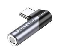 Adaptador Audio Vention BGWH0/ Jack 3.5 Hembra - USB Tipo-C Macho/ Gris