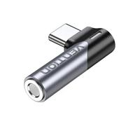 Adaptador audio vention bgwh0/ jack 3.5 hembra - usb tipo-c macho/ gris