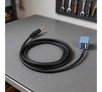Adaptador AUX para radio de coche BLAUPUNKT Aftermarket 8 pines puerto ISO a conector de 3,5 mm para fuentes de audio externas