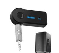 Adaptador auxiliar para coche, adaptador BT auxiliar portátil de 3,5 mm, transmisores de reproductor de MP3 multifuncionales, reproductor de música, electrónica de coche para mujeres y hombres