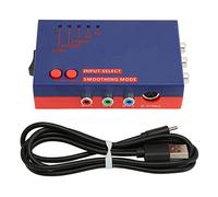 Adaptador AV a HDMI para Convertidor RetroScaler2x, Adaptador Retro de Juegos a TV 480P para Vic20, Msx, N64, SFC, SuperFamicom, PIAYSATION2, MD1, MD2, Dreamcast, C64