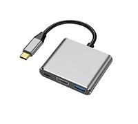 Adaptador AV digital multipuerto USB C a HDMI, USB 3.1 tipo C a HDMI 4K con puerto USB 3.0 + PD compatible con MacBook Pro/S8+/S9+, etc. dispositivos USB-C