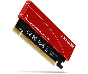 Adaptador AXAGON PCEM2-N PCIe-3.0-x16, 1x M.2/NVMe/SSD con disipador pasivo