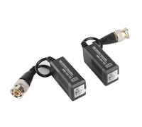 Adaptador Balun de Vídeo CCTV de Alta Definición para Cable Cat5-1 par de Transceptor Pasivo para Señales HD-CVI HD-TVI -AHD - Alcance de Transmisión de Vídeo de 600 M