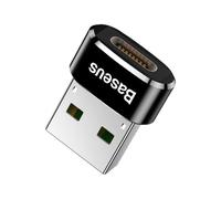 Adaptador Baseus USB-C a USB-A 5A Aluminio Compacto Negro