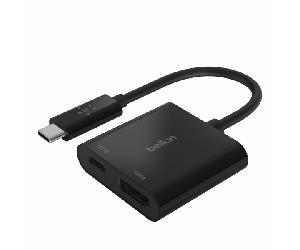 ADAPTADOR BELKIN AVC002BTBK USB-C A HDMI + CARGA 60W COLOR NEGRO
