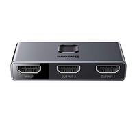 Adaptador Bidirecional Baseus Switcher Hdmi - 2X Hdmi 4K / 30 Hz Cinza (Cahub-Bc0G)