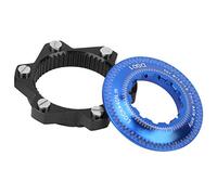 Adaptador Bloqueo Central, Fácil Instalación y Compatibilidad Universal, Adaptador Rotor Freno Disco, 6 Pernos para Bicicleta Montaña Profesionales y Aficionados en Senderos y Ciudad