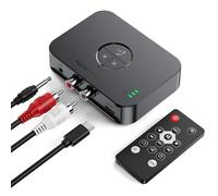 Adaptador Bluetooth 5.4 con Mando a Distancia, Receptor Bluetooth con Conector Auxiliar RCA de 3.5mm, Adaptador de Audio inalámbrico, receptor Bluetooth de alta fidelidad No es un transmisor Bluetooth