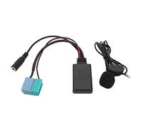 Adaptador Bluetooth AUX IN Reemplazo de Micrófono Manos Libres para Radio Bravo Desde 2007 con Toma AUX IN de 6+8 Pines para Transmisión de Música de Audio de